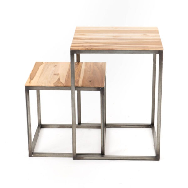 Set 2 mesas auxiliares Industrial